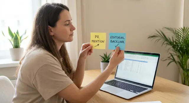 Mención de PR vs backlink editorial: velocidad, control y riesgo