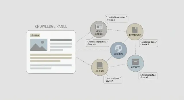 Respaldar el Panel de Conocimiento con enlaces para una mayor confianza en la entidad