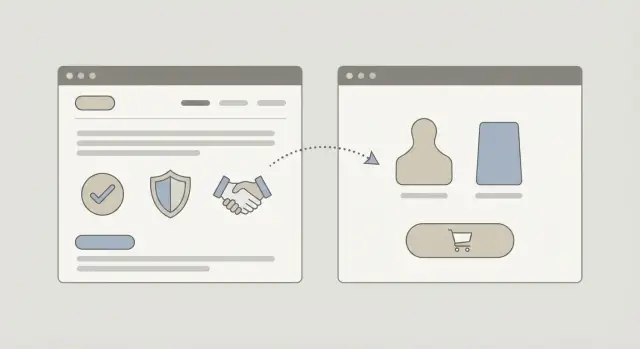 Enlaces a la página 'Sobre': señales de confianza que impulsan las conversiones