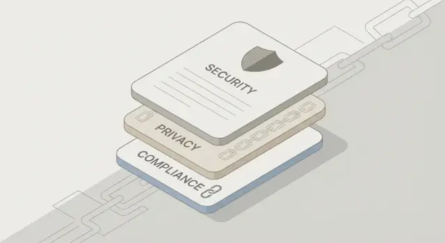 Enlaces entrantes a páginas de seguridad y cumplimiento: texto de ancla seguro