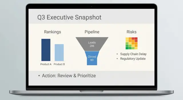 Plantilla ejecutiva de informe de backlinks: una diapositiva para directivos