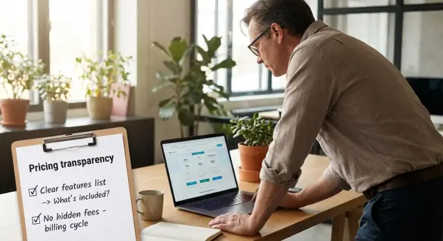 Backlinks para páginas de transparencia de precios: mantén los precios simples