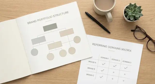 Planificación de backlinks para empresas multimarca: mapeo de dominios