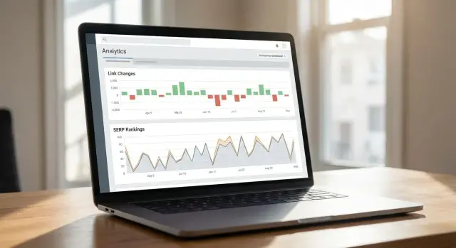 Registro de cambios en enlaces para explicar variaciones de ranking y movimientos del SERP