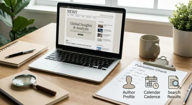 Publicación real vs granja de enlaces: una lista de verificación sencilla