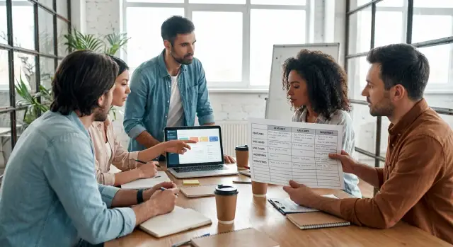 Mapa de destinos de enlace para páginas SaaS: una matriz simple que funciona