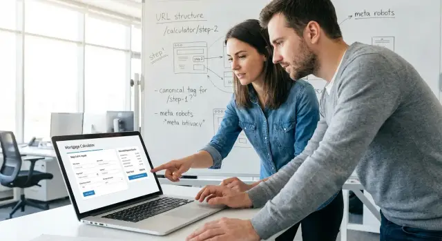 Backlinks para asistentes de calculadora multipaso sin perder equidad