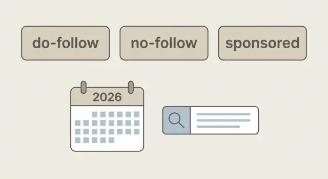 Enlaces do-follow vs no-follow vs sponsored en el SEO de 2026