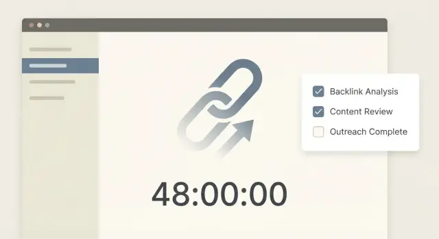 Plan de 48 horas cuando desaparece un enlace de alta autoridad