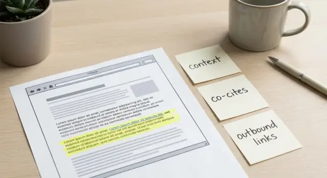 Auditoría del contexto de enlaces para colocaciones que parezcan naturales a nivel editorial