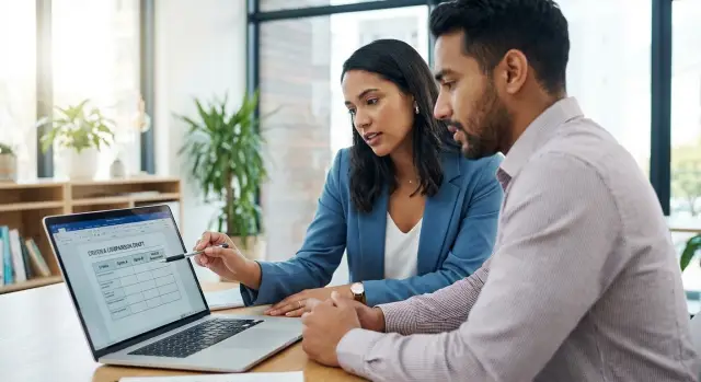 Página de alternativas sin nombrar competidores: un marco simple