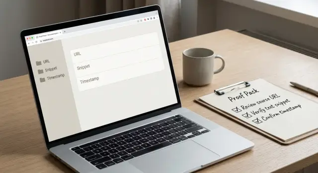 Paquete de evidencia para backlinks: capturas y archivos que funcionan