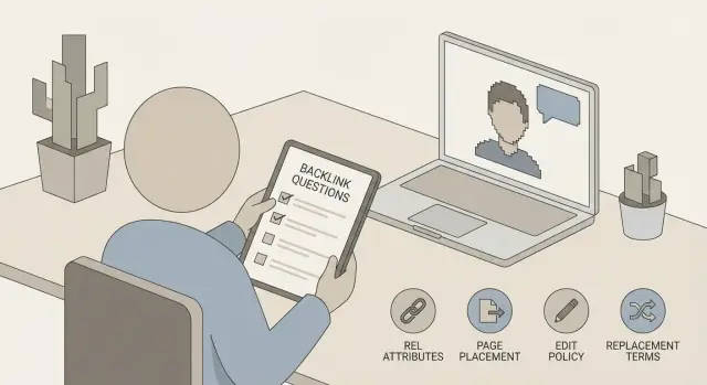 Preguntas que hacer antes de pagar por un backlink: un guion corto