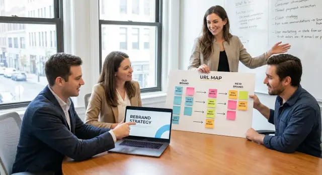 Backlinks premium para un cambio de marca: mantener las posiciones durante la transición