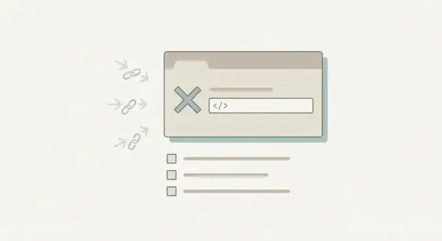 Backlinks para páginas de solución que apuntan a códigos de error