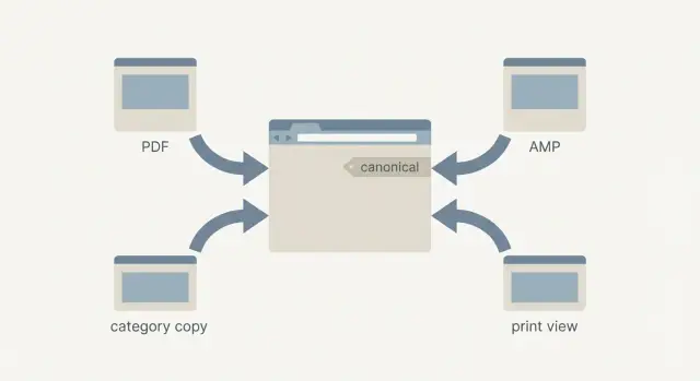 Estrategia de backlinks canónicos para contenido republicado